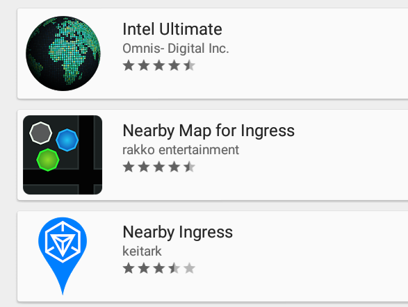 Androidでingressのintel Mapを表示するアプリ Nearby Ingress Dnaが支配する世界